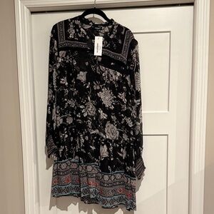 Sundance Monochrome Floral Dress